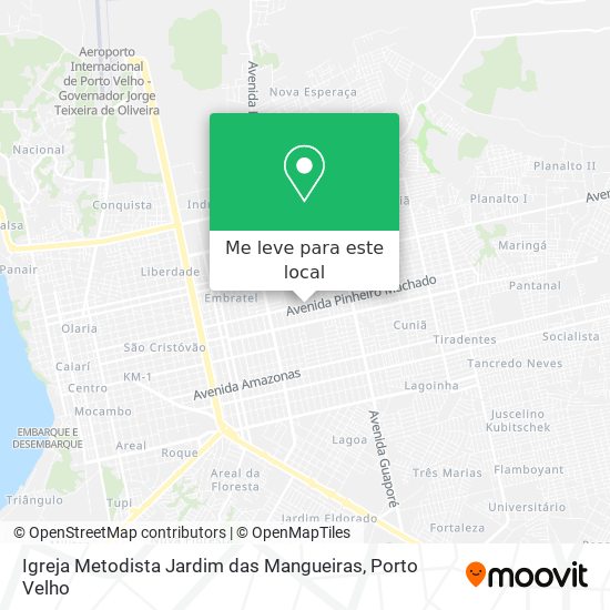 Igreja Metodista Jardim das Mangueiras mapa