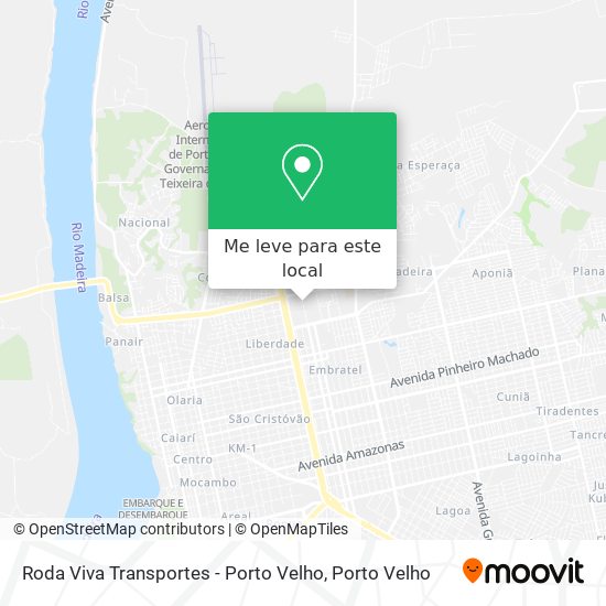 Roda Viva Transportes - Porto Velho mapa