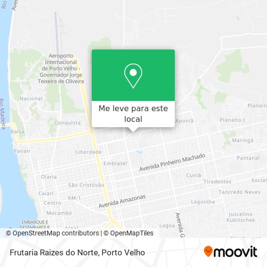 Frutaria Raizes do Norte mapa
