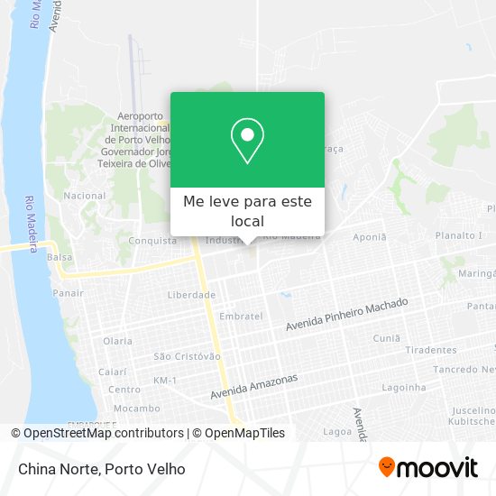 China Norte mapa