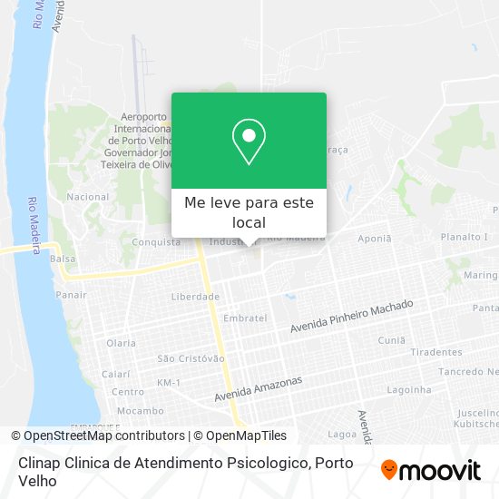 Clinap Clinica de Atendimento Psicologico mapa