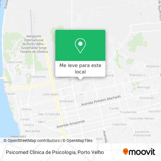 Psicomed Clínica de Psicologia mapa