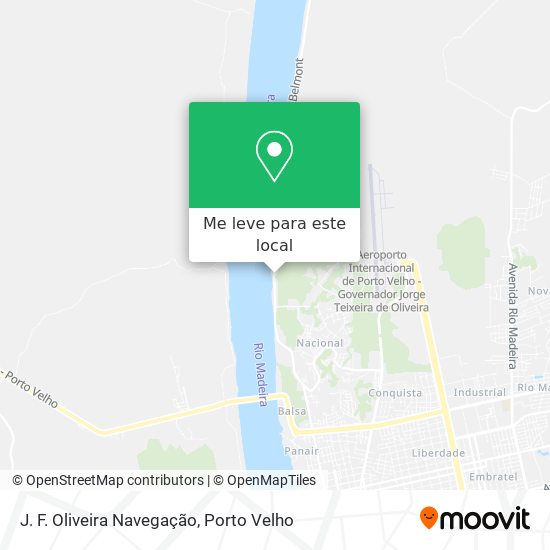 J. F. Oliveira Navegação mapa