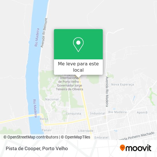 Pista de Cooper mapa