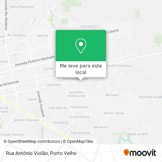 Rua Antônio Violão mapa