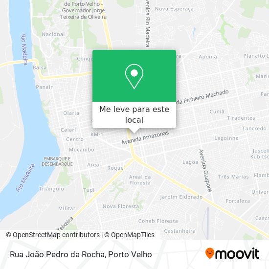 Rua João Pedro da Rocha mapa