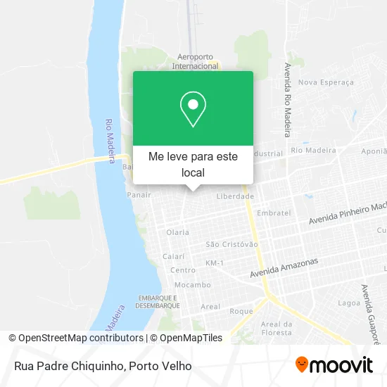 Rua Padre Chiquinho mapa