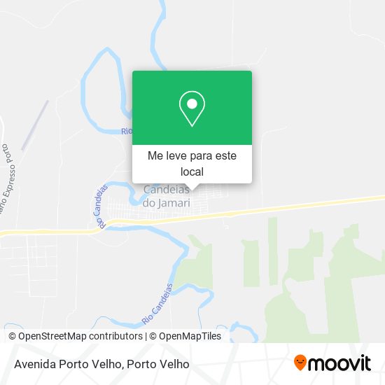 Avenida Porto Velho mapa