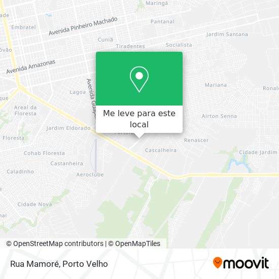 Rua Mamoré mapa