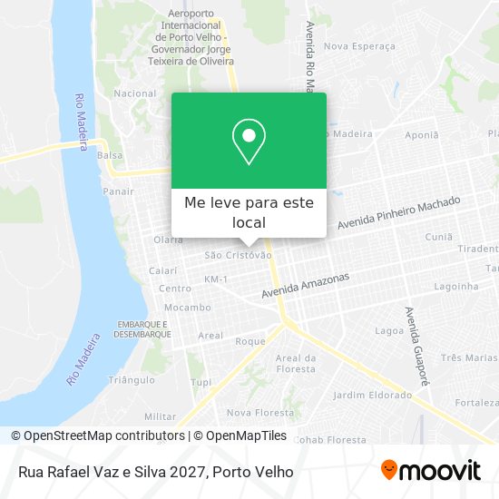 Rua Rafael Vaz e Silva 2027 mapa