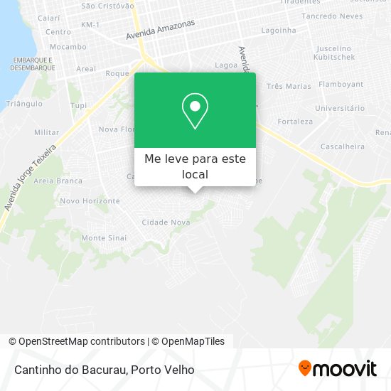Cantinho do Bacurau mapa