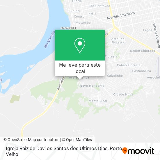 Igreja Raiz de Davi os Santos dos Ultimos Dias mapa