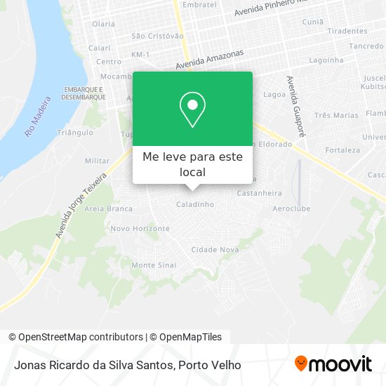Jonas Ricardo da Silva Santos mapa