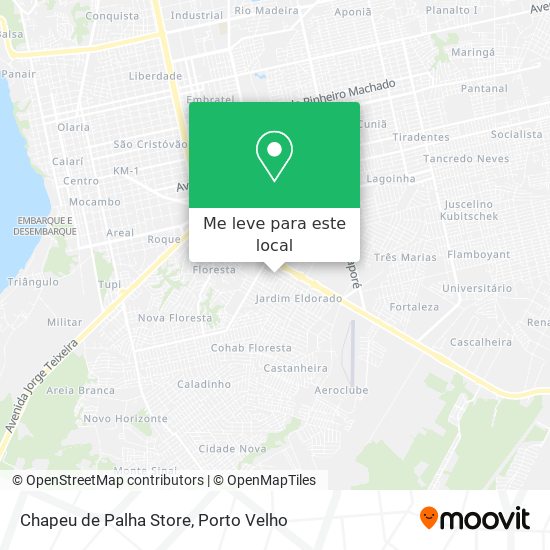 Chapeu de Palha Store mapa