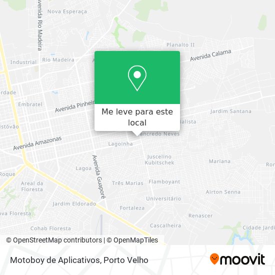 Motoboy de Aplicativos mapa