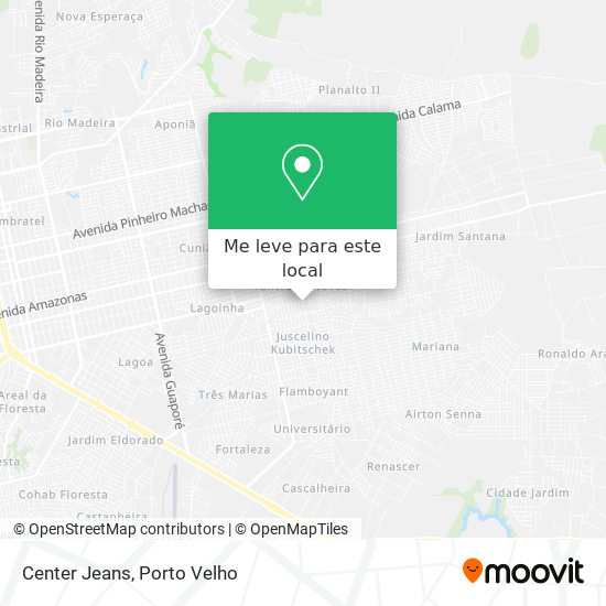 Center Jeans mapa