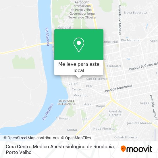 Cma Centro Medico Anestesiologico de Rondonia mapa