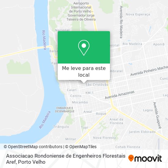 Associacao Rondoniense de Engenheiros Florestais Aref mapa