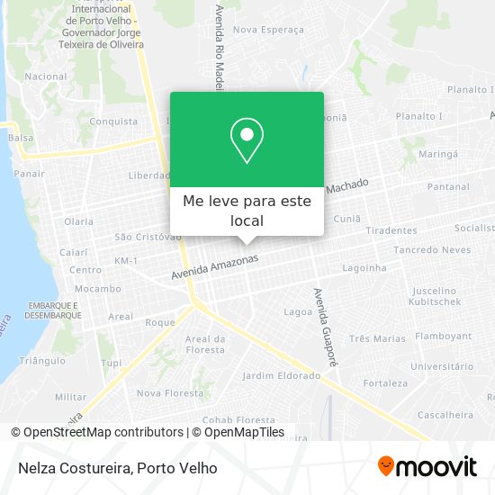Nelza Costureira mapa
