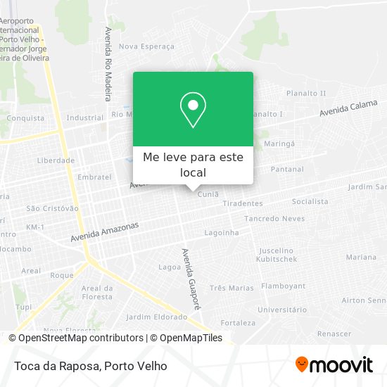 Toca da Raposa mapa