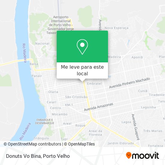 Donuts Vo Bina mapa