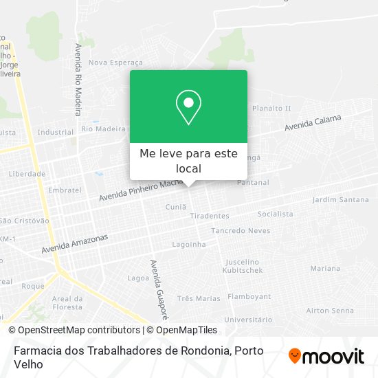 Farmacia dos Trabalhadores de Rondonia mapa