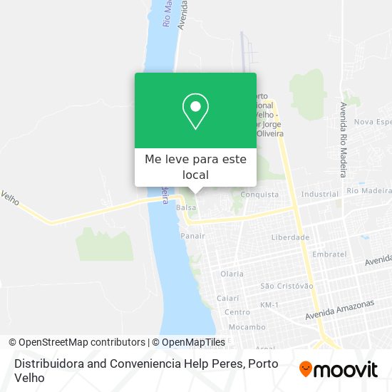 Distribuidora and Conveniencia Help Peres mapa