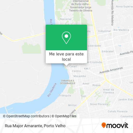 Rua Major Amarante mapa