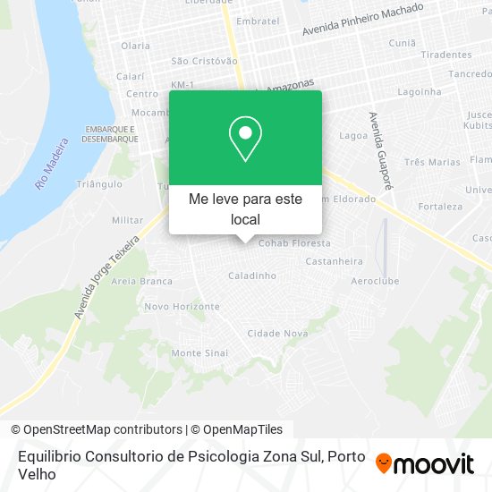 Equilibrio Consultorio de Psicologia Zona Sul mapa