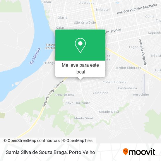 Samia Silva de Souza Braga mapa
