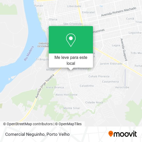 Comercial Neguinho mapa
