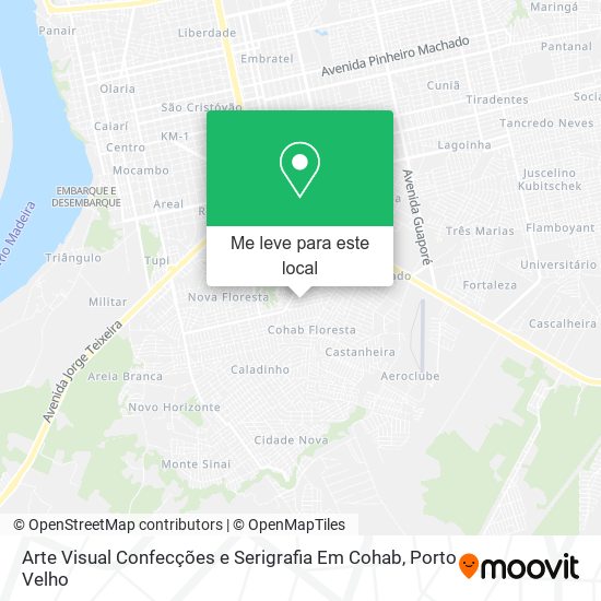 Arte Visual Confecções e Serigrafia Em Cohab mapa