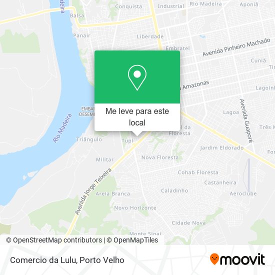 Comercio da Lulu mapa