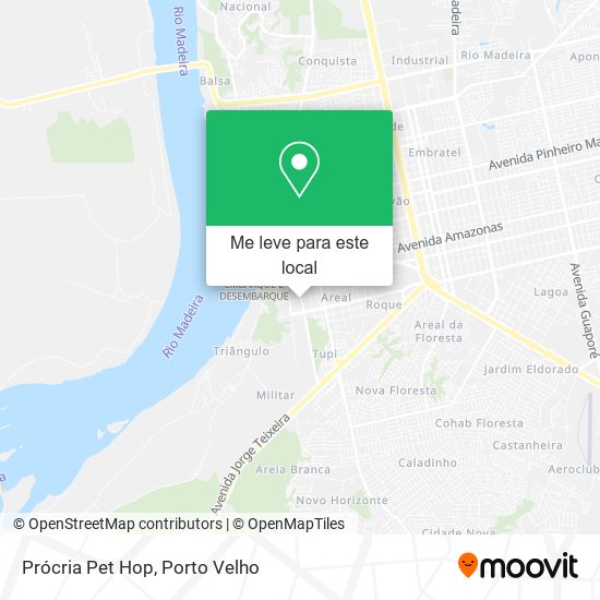 Prócria Pet Hop mapa