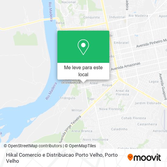 Hikal Comercio e Distribuicao Porto Velho mapa