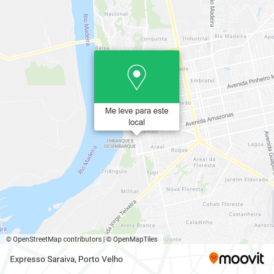 Expresso Saraiva mapa