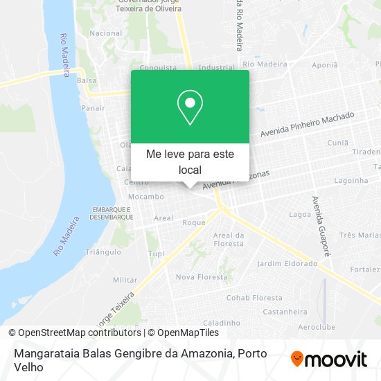 Mangarataia Balas Gengibre da Amazonia mapa