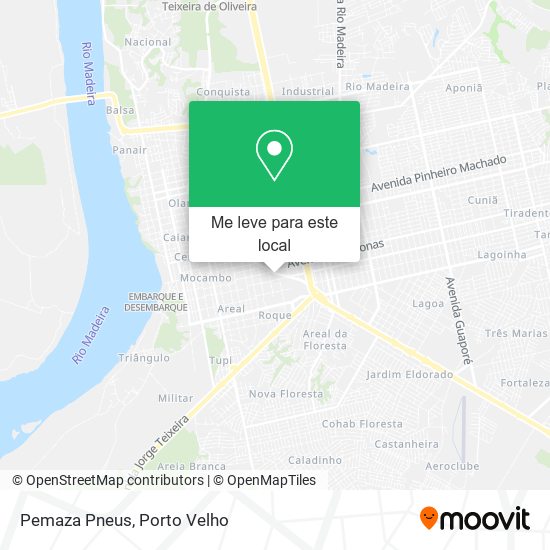 Pemaza Pneus mapa