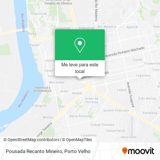 Pousada Recanto Mineiro mapa