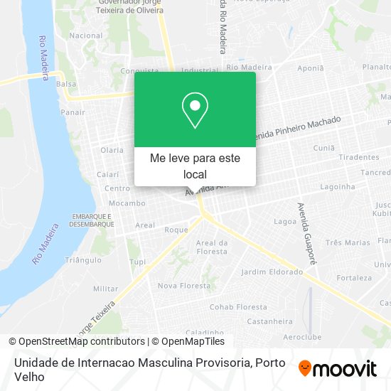 Unidade de Internacao Masculina Provisoria mapa