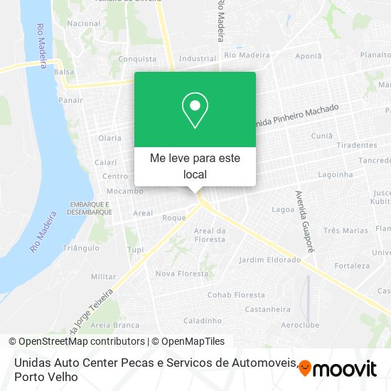 Unidas Auto Center Pecas e Servicos de Automoveis mapa