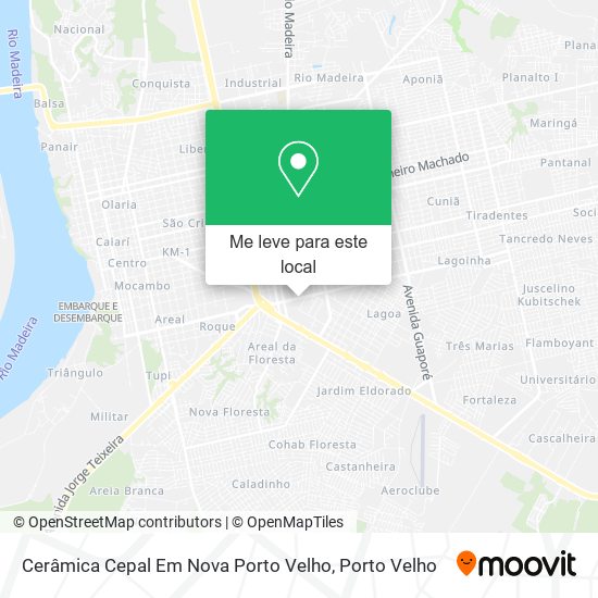 Cerâmica Cepal Em Nova Porto Velho mapa
