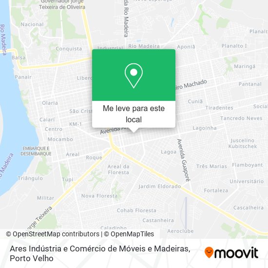 Ares Indústria e Comércio de Móveis e Madeiras mapa