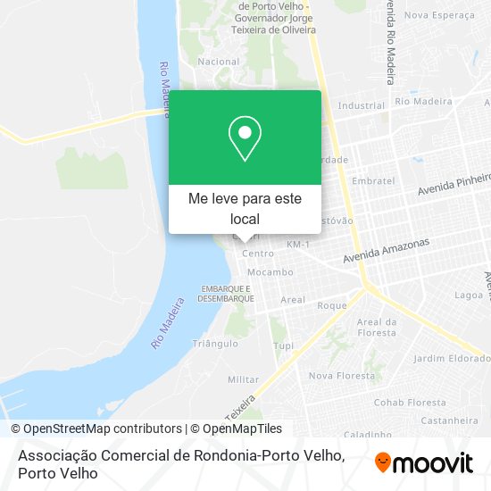Associação Comercial de Rondonia-Porto Velho mapa