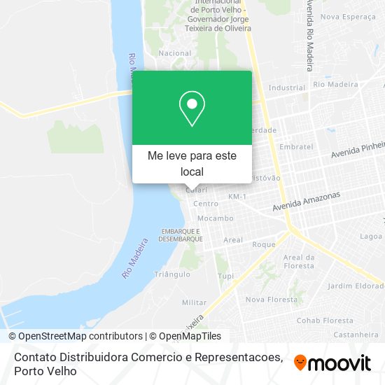 Contato Distribuidora Comercio e Representacoes mapa