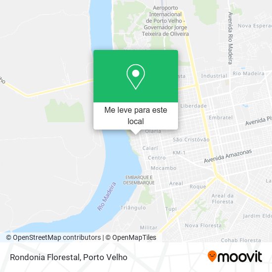 Rondonia Florestal mapa