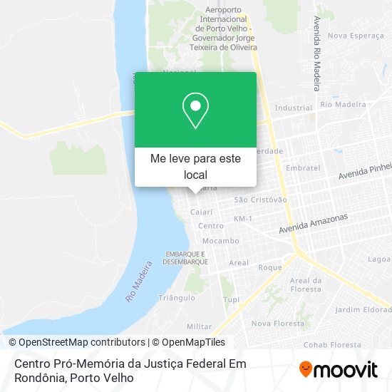 Centro Pró-Memória da Justiça Federal Em Rondônia mapa