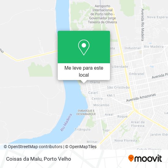 Coisas da Malu mapa