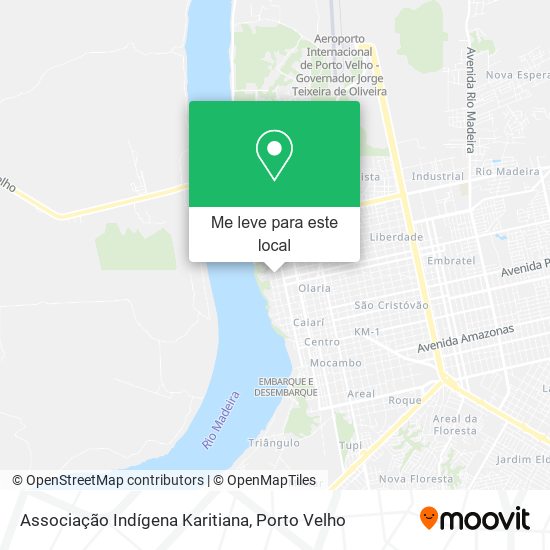 Associação Indígena Karitiana mapa