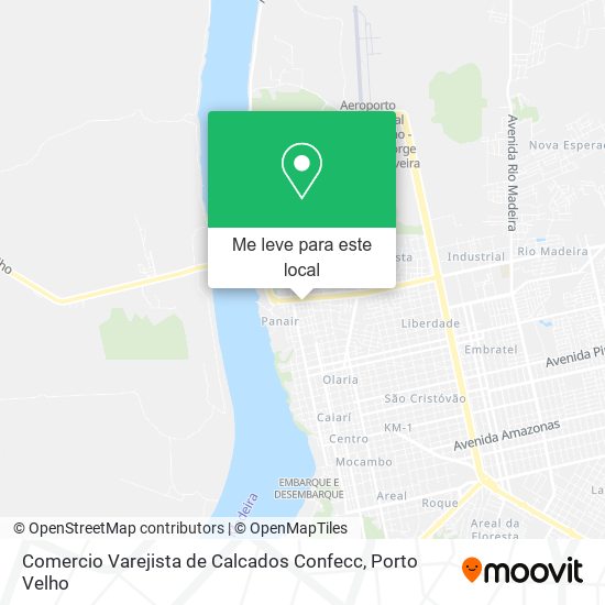 Comercio Varejista de Calcados Confecc mapa